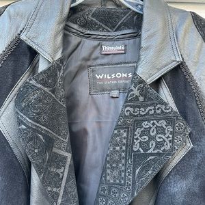 Wilsons Full Length Leather Trench Coat